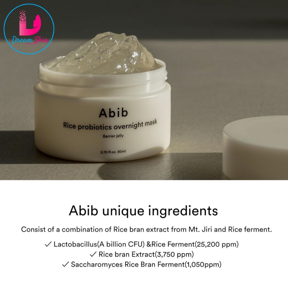 Abib Rice Probiotics Overnight Mask Barrier Jelly [80ml]